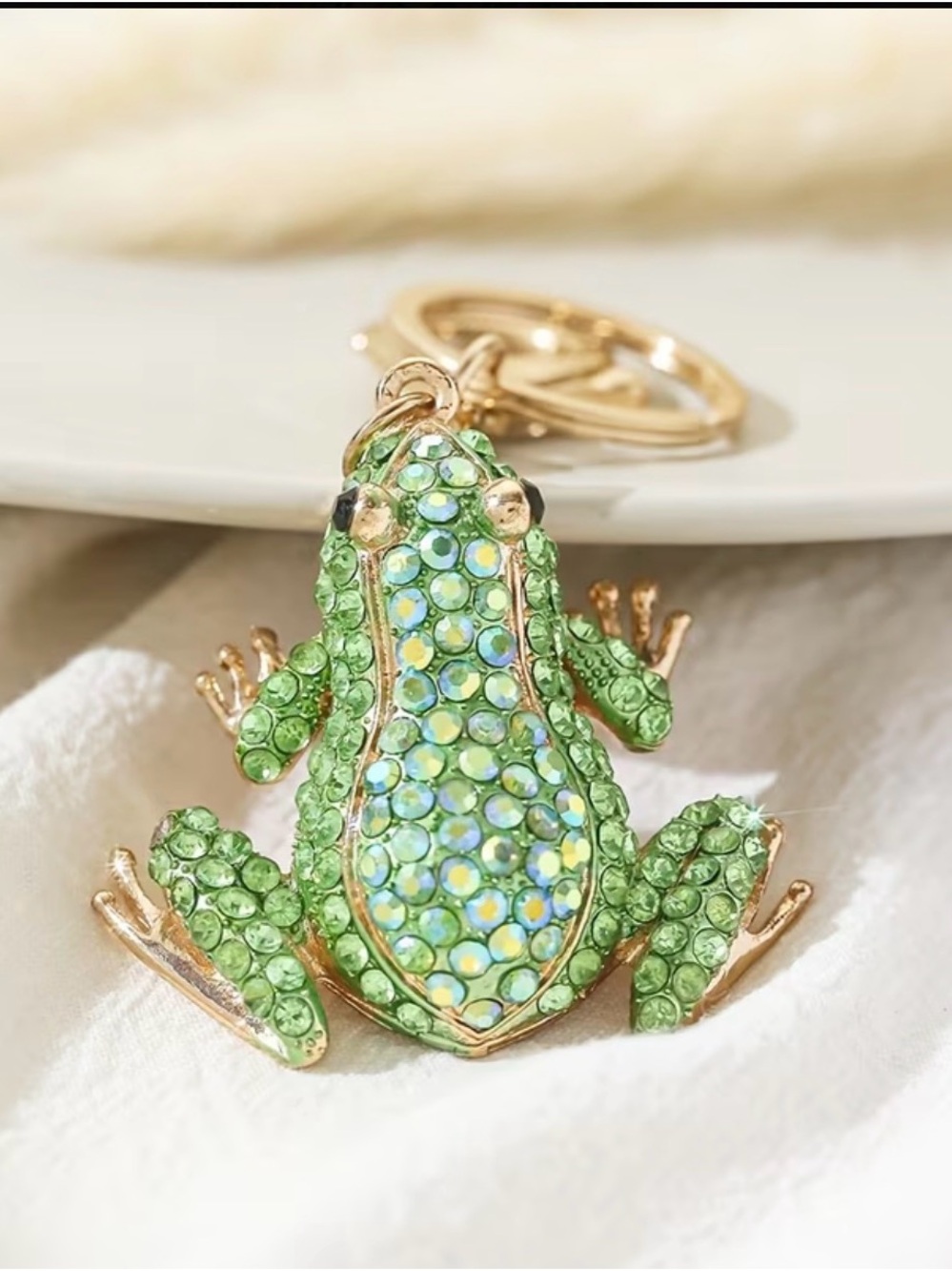 Choose One: $13 Rhinestone Frog Keychains - Picture 5 of 6